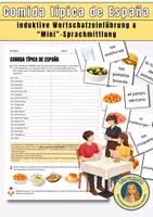 Vorschau - Arbeitsblätter - Comida típica de España – Vokabeln & Mini-Sprachmittlung - Deckblatt