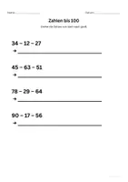 Vorschau - Arbeitsblätter - Zahlenraum_bis_100_Klasse_1 - Seite 3