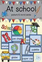 Aperçu - Apprentissages en autonomie - At school - Picture & word cards Bild- & Wortkarten - Page de couverture