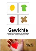 Vorschau - Arbeitsblätter - Einführung in die Gewichte - schätzen, vergleichen, wiegen - Deckblatt