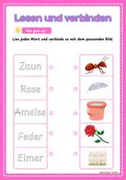 Vorschau - Arbeitsblätter - Erstes Lesen und verbinden - Seite 2
