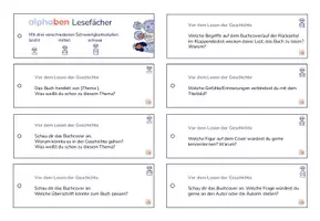 Vorschau - Spiele - alphaben Lesefächer Anleitung + Bastelvorlage - Seite 1