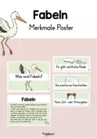 Vorschau - Poster - FABELN - Was sind Fabeln? Definition & Merkmale / Poster - Deckblatt
