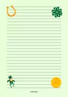 Vorschau - Arbeitsblätter - 🍀Briefpapier für das neue Neujahr | kreatives Schreiben | Vorsäte | Wünsche - Seite 1