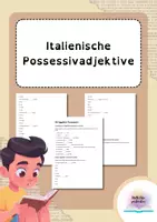 Vorschau - Arbeitsblätter - Esercizi sugli aggettivi possessivi / Italienische Possessivadjektive - Deckblatt