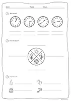 Vorschau - Arbeitsblätter - Englisch Uhrzeit, Wochentage, Monate, Jahreszeiten - Seite 2