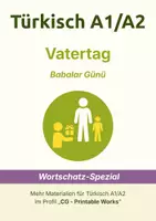 Vorschau - Text - Türkisch A1/A2 - Vatertag: Wortschatz und Leseverstehen - Deckblatt