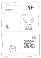 Vorschau - Mal- und Bastelvorlagen - Ostern - Karten für Ostergrüße - deutsch und englisch - Seite 3