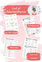 Vorschau - Arbeitsblätter - Laut pf - Arbeitsblättermix - Deckblatt