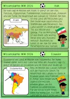 Vorschau - Arbeitsblätter - Fußball-WM 2026 / Kontinente: Wissenskartei (inkl. Steckbrief-Heftchen) - Sachunterricht - Kl. 3/4 - Seite 2