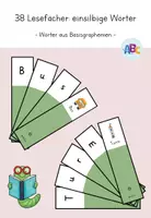 Vorschau - Spiele - 38 Lesefächer : einsilbige Wörter (Wörter aus Basisgraphemen) - Deckblatt
