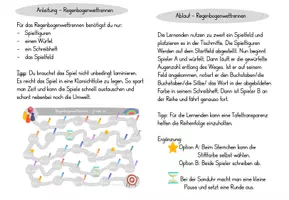 Vorschau - Spiele - Buchstabenspiel ss oder ß - Regenbogenwettrennen - Seite 1