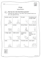 Vorschau - Arbeitsblätter - Bingo nach den Osterferien - Spiel zur Rückschau - Seite 2