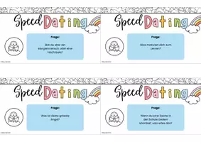 Vorschau - Aufgabenkarten - Kennenlernspiel Schule: Speed-Dating im Klassenzimmer - Seite 3