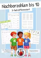 Vorschau - Arbeitsblätter - Einführung Zahlenraum 10 - Nachbarzahlen bis 10 (differenzierte Arbeitsblätter) - Deckblatt