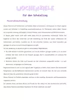 Vorschau - Anderer Materialtyp - Wochenziele für den Schulalltag - Deckblatt