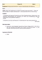 Vorschau - Klassenarbeiten - Klausur Erpenbeck Heimsuchung Besucherin Heimat - Deckblatt