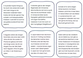 Vorschau - Spiele - alphaben Leiterspiel, Thema „Länder“, Spielplan + Lesetexte - Seite 2