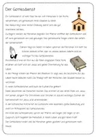 Vorschau - Arbeitsblätter - Der Gottesdienst - Ablauf kennenlernen und verstehen - Seite 1