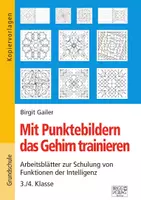 Vorschau - Arbeitsblätter - Mit Punktebildern das Gehirn trainieren - 3./4. Klasse - Deckblatt
