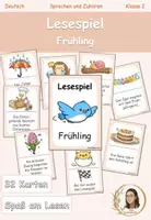 Vorschau - Spiele - Lesespiel - Frühling - Klasse 2 - Deckblatt