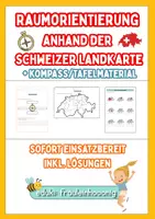 Vorschau - Arbeitsblätter - Raumorientierung anhand der Schweizer Landkarte - Deckblatt