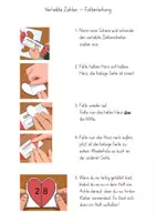Vorschau - Arbeitsblätter - Verliebte Zahlen - Hefteintrag - selbst basteln - mit Veranschaulichung und Faltanleitung - Seite 1