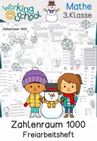 Vorschau - Arbeitsblätter - Winter Mathematik Klasse 3 | Zahlenraum bis 1000 - Deckblatt