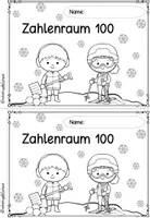 Vorschau - Arbeitsblätter - Zahlenraum 100 | Winter | Klasse 2 - Seite 1