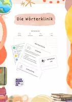 Vorschau - Arbeitsblätter - Rechtschreibung verbessern mit der Wörterklinik - Deckblatt
