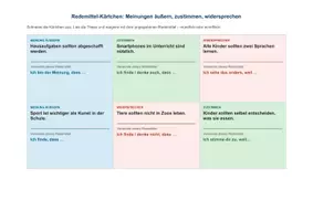 Vorschau - Aufgabenkarten - Meinungen äußern, zustimmen, widersprechen für DaZ/DaF - Seite 3