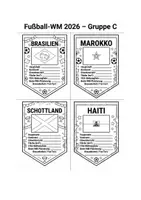 Vorschau - Mal- und Bastelvorlagen - Länder-Steckbriefe WM 2026 – Wimpel zum Ausfüllen & Gestalten (Erdkunde & Sachunterricht) - Seite 3