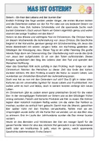 Vorschau - Bildkarten - Ostern verstehen: Ausmalbilder & Lesetext - Seite 1