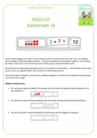 Vorschau - Fördermaterial/Inklusion - Klettmappe 7 - ZR 10 Addition - Seite 1