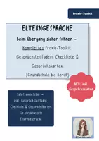 Vorschau - Arbeitsblätter - Elterngespräche beim Übergang sicher führen – Komplettes Praxis-Toolkit mit Leitfaden, Checkliste & Gesprächskarten - Deckblatt