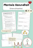 Vorschau - Arbeitsblätter - Mentale Gesundheit Unterrichtseinheit - Deckblatt