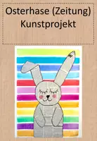 Vorschau - Mal- und Bastelvorlagen - Osterhase aus Zeitung - Deckblatt