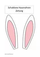 Vorschau - Mal- und Bastelvorlagen - Osterhase aus Zeitung - Seite 2