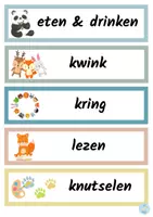 Voorbeeld - Dagritme kaarten (thema dieren) - Pagina 2