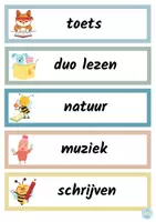 Voorbeeld - Dagritme kaarten (thema dieren) - Pagina 3
