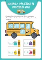 Vista previa - Juegos / Gamificación - Sumas y Restas Manipulativas: Aventura con la Familia Monstruito (1º y 2º Primaria) - página 2
