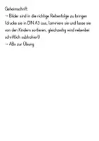 Vorschau - Arbeitsblätter - schriftliche Subtraktion Geheimschrift (ikonische Darstellung) - Seite 2