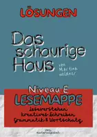 Vorschau - Unterrichtsreihen - Das schaurige Haus: LÖSUNGEN zur Lesemappe zur Lektüre auf Niveau E (Gemeinschaftsschule) - Deckblatt