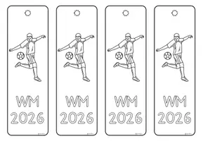 Vorschau - Mal- und Bastelvorlagen - Fußball WM 2026 - Seite 1