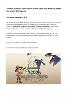 anteprima - Esercizi - scheda didattica Roma impero e Repubblica - Pagina di copertina