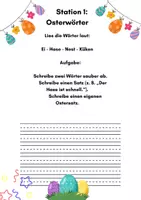 Vorschau - Arbeitsblätter - Oster-Abschlussheft Klasse 1 - Seite 2