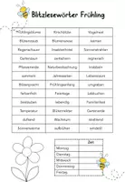 Vorschau - Arbeitsblätter - Blitzlesehausübung Frühling 2-fach differenziert - Seite 2