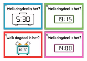 Voorbeeld - Task cards B5 klokkijken - Pagina 3