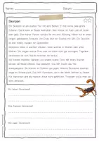 Vorschau - Arbeitsblätter - Sachtext Skorpion - Seite 3