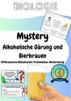 Vorschau - Arbeitsblätter - Mystery: Alkoholische Gärung und Bierbrauen - Deckblatt
